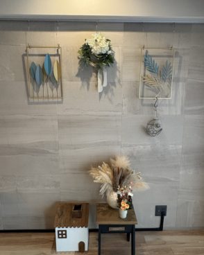 #025ホワイト円形リース