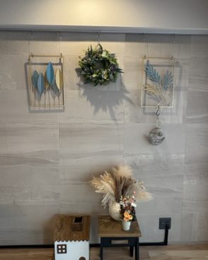 #024ボタニカルラベンダー円形リース