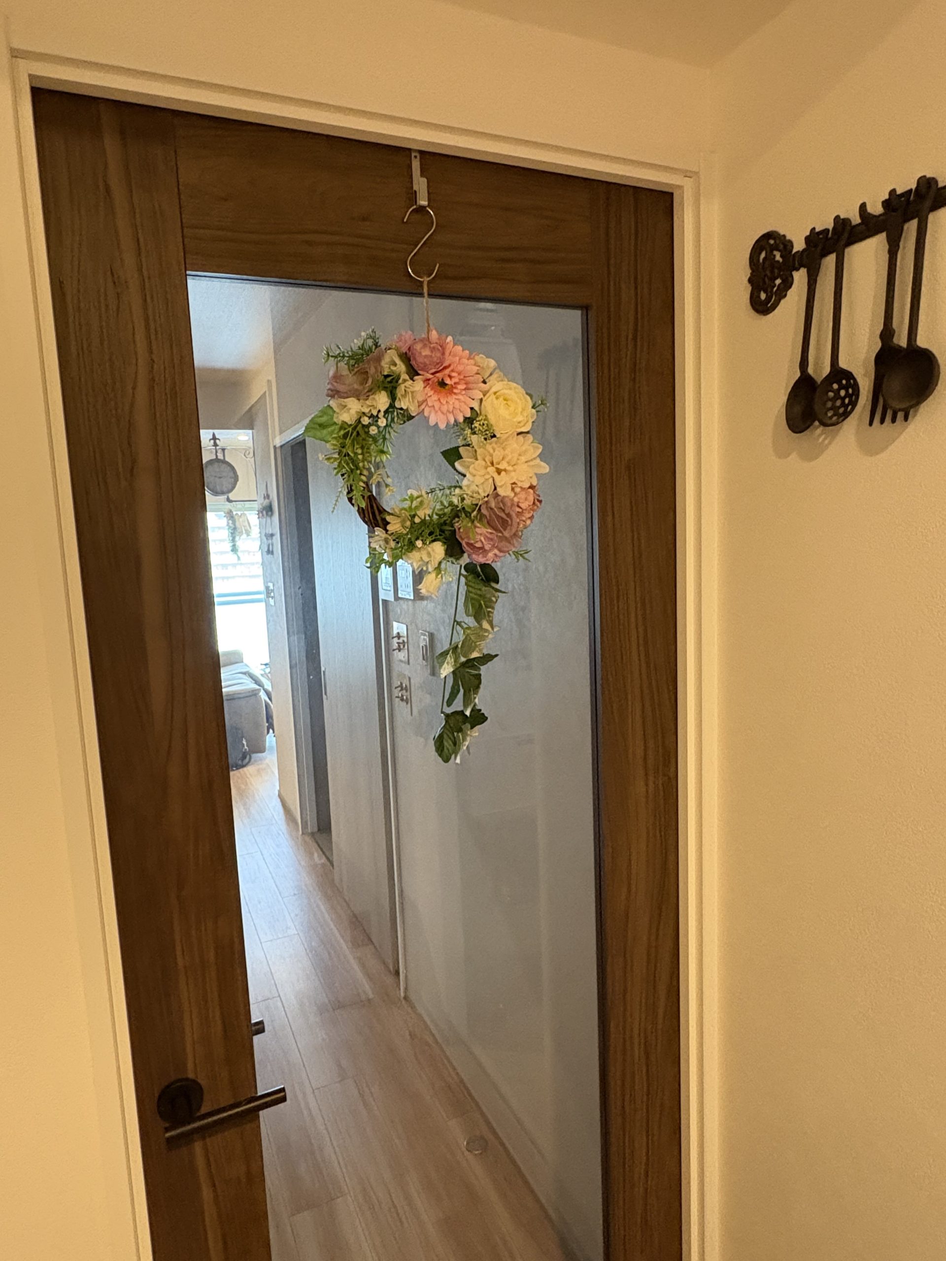 #018ナチュラルテイスト円形ドロップリース - 画像 (13)