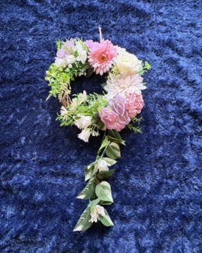 #018ナチュラルテイスト円形ドロップリース