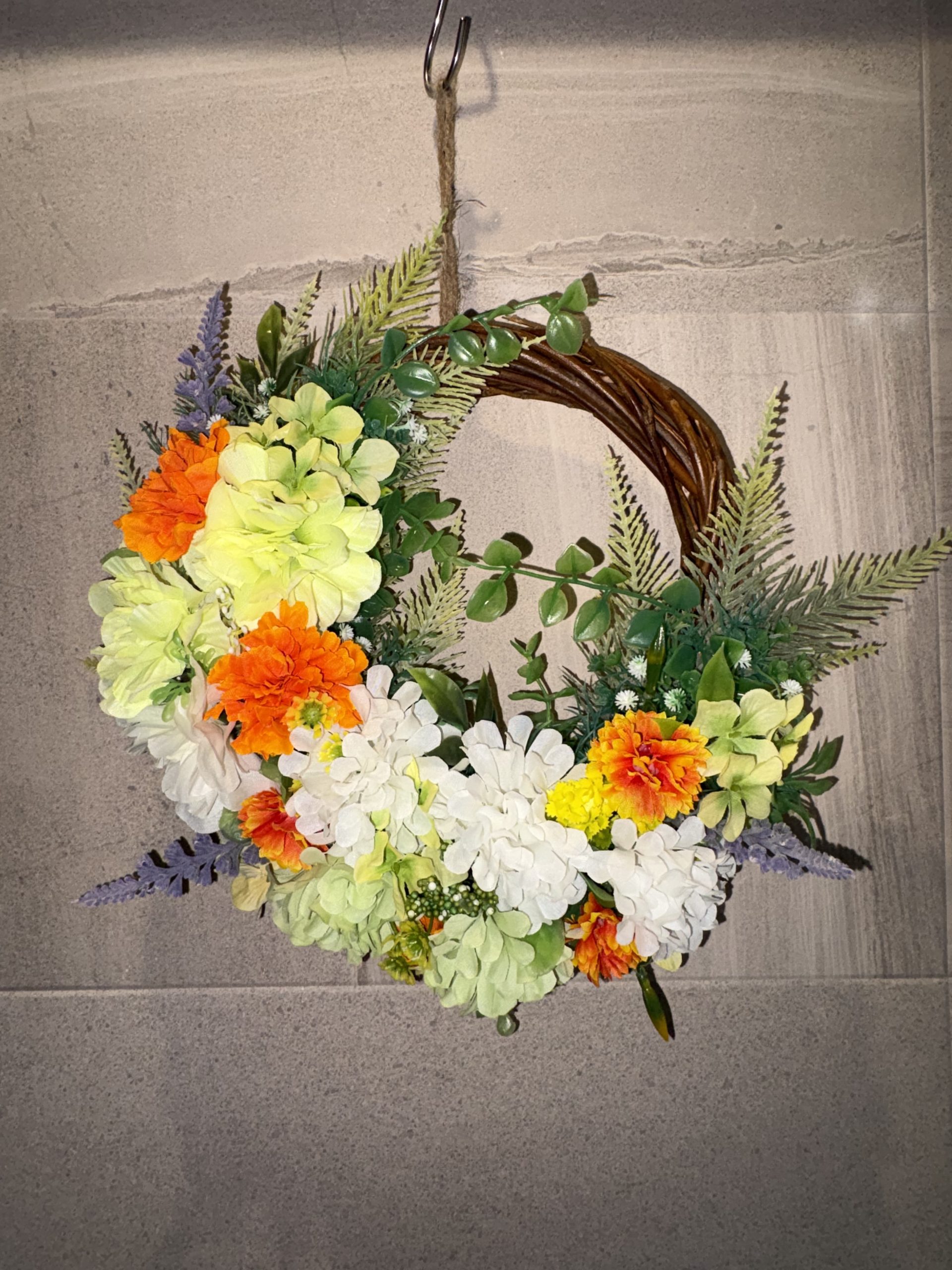 #014ナチュラルアレンジメントリース - 画像 (5)